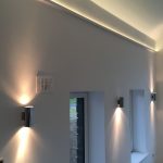 pelmet lighting for double height ceiling